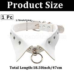PU Leather Collar Choker Necklaces for Women&nbsp;NJEW-CL0001-23B