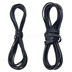 4 Yards 2 Styles Flat PU Leather Cord&nbsp;WL-CL0001-27