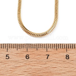 2MM 304 Stainless Steel Square Snake Chain Necklaces for Women&nbsp;NJEW-B131-01B-G