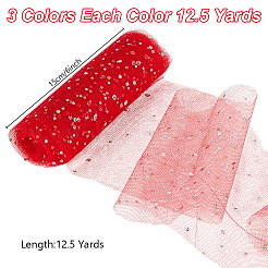 3 Colors Glitter Sequin Deco Mesh Ribbons&nbsp;OCOR-PH0004-60