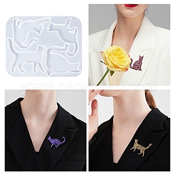 Cat Shape Brooch DIY Silhouette Silicone Mold&nbsp;PW-WG39523-01