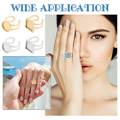 DIY Blank Dome Ring Making Finding Kit&nbsp;DIY-UN0003-98A