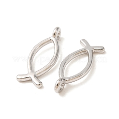 Religious Jewelry Tibetan Style Alloy Jesus Fish/Christian Ichthys Ichthus Pendants&nbsp;TIBEP-3498-P-RS