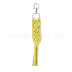 Handmade Macrame Nylon Thread Pendant Decorations&nbsp;HJEW-P019-05P