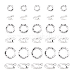 12Pcs 3 Styles Brass Open Jump Rings&nbsp;KK-TA0008-82P