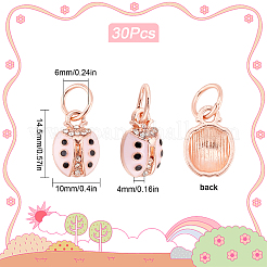 30Pcs Alloy Enamel Charms&nbsp;ENAM-SC0003-04