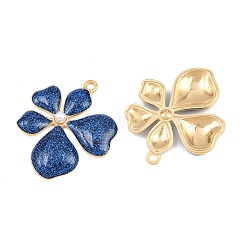 304 Stainless Steel Enamel & Glitter Powder & ABS Plastic Pearl Pendants&nbsp;STAS-G398-23G-01