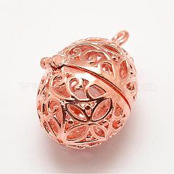 Brass Diffuser Locket Pendants&nbsp;KK-P100-40-RS