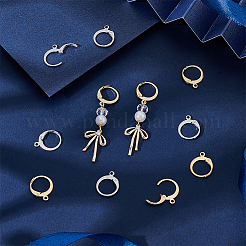 80Pcs 2 Colors 304 Stainless Steel Leverback Earring Findings&nbsp;STAS-UN0063-67