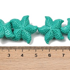 Synthetic Coral Dyed Carved Beads Strands&nbsp;CORA-K009-06C-06