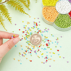 Glass Round Seed Beads Set&nbsp;SEED-WH0002-03