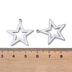 304 Stainless Steel Pendants&nbsp;STAS-C083-15P-02