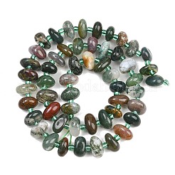 Natural Indian Agate Beads Strands&nbsp;G-RM250109-A15