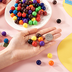 100Pcs 10 Colors Food Grade Eco-Friendly Silicone Focal Beads&nbsp;SIL-TA0001-27
