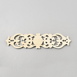 Natural Wood Carved Onlay Applique Craft&nbsp;AJEW-WH20007-01