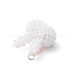 Glass Seed Beaded Rabbit Pendants&nbsp;PALLOY-MZ00944