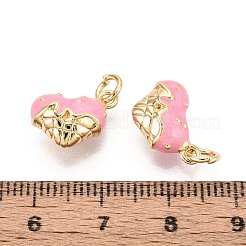 Brass Enamel Pendants&nbsp;KK-T072-26G