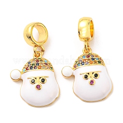 Real 18K Gold Plated Brass Micro Pave Colorful Cubic Zirconia Pendents&nbsp;KK-M247-28G