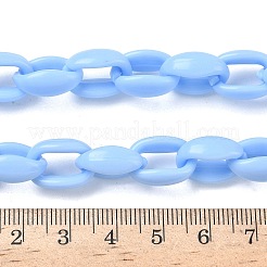 7 Strands 7 Colors Handmade Acrylic Cable Chains&nbsp;AJEW-PH0003-93