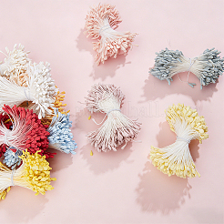 11 Bundles 11 Colors Gypsum with Cotton Cord Artificial Flower Core&nbsp;DIY-GF0014-55