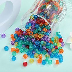 1200Pcs 6 Colors Transparent Plastic Beads&nbsp;KY-SZ0001-55