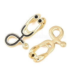 Brass Micro Pave Cubic Zirconia Pendants&nbsp;KK-C248-17G