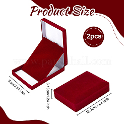 Velvet Medal Packing Boxes&nbsp;CON-WH0086-182A
