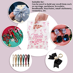 100Pcs Bowknot Thank You Printed Eco-Friendly Reusable Bags&nbsp;ABAG-SP0001-61A-A