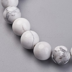 Natural Howlite Stretch Bracelets&nbsp;G-N0273-01