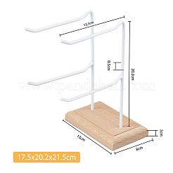2-Tier 2-Row Iron Jewelry Display Rack&nbsp;EDIS-WH0029-97B