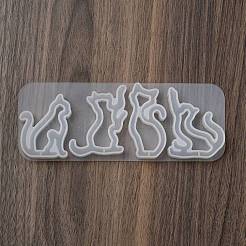 Cat Shape Key Chain Pendant Silicone Molds&nbsp;SIL-B074-01A