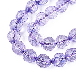 Crackle Transparent Glass Beads Strands&nbsp;GLAA-N068-04A-07