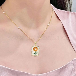 2Pcs 2 Colors Brass Enamel Pendants&nbsp;KK-YW0004-61