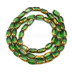 Electroplate Glass Beads Strands&nbsp;EGLA-N008-015G