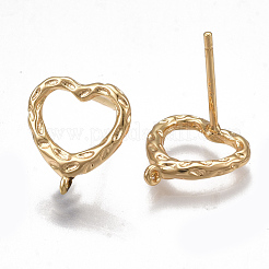 Brass Stud Earring Findings&nbsp;KK-T038-473G