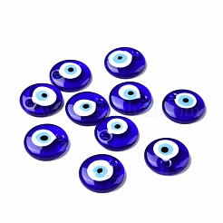 Handmade Lampwork Evil Eye Pendants&nbsp;LAMP-E106-02F