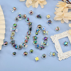 60Pcs 10 Styles Acrylic Beads&nbsp;MACR-CA0001-39