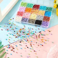 2780Pcs 20 Colors Baking Paint Glass Seed Beads&nbsp;SEED-TA0001-49