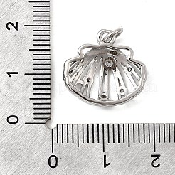 Brass Micro Pave Cubic Zirconia Pendants&nbsp;KK-H092-02B-P
