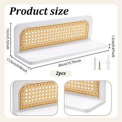2Pcs Wood Floating Shelves&nbsp;AJEW-WH0643-179