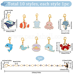Sea Animals DIY Knitting Tool Sets&nbsp;HJEW-SC00026
