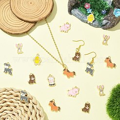 40Pcs 8 Styles Zinc Alloy Enamel Pendants&nbsp;FIND-CJ0004-47