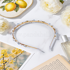 1Pc Zinc Alloy Rhinestone Hair Bands&nbsp;OHAR-LP0003-005A