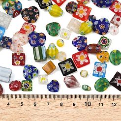 Handmade Millefiori Glass Lampwork Beads&nbsp;LA-CBA92C9-01