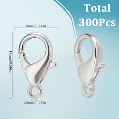300Pcs Zinc Alloy Lobster Claw Clasps&nbsp;FIND-SP0001-27P