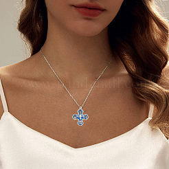 10Pcs Religion Alloy Enamel Blue Oval with Virgin Chandelier Component Links&nbsp;FIND-SC0024-36