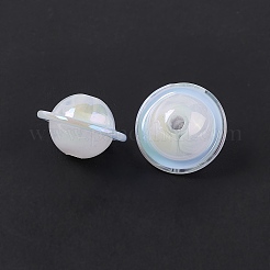 UV Plating Rainbow Iridescent Acrylic Beads&nbsp;PACR-M003-11F