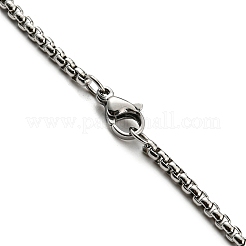201 Stainless Steel Enamel Hamsa Hand Pendant Necklaces&nbsp;NJEW-G115-07P-02