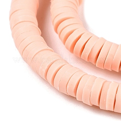 Flat Round Handmade Polymer Clay Beads&nbsp;CLAY-R067-6.0mm-13