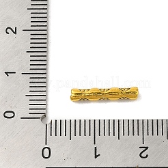 Tibetan Style Alloy Carved Flower Tube Beads&nbsp;TIBEB-L007-05AG